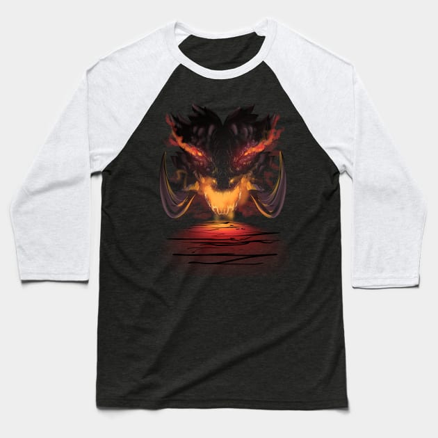 dragon Baseball T-Shirt by artofkaan